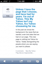 Yahoo complaints